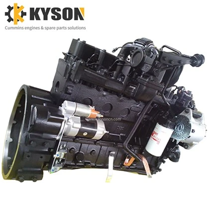 Cummins 6BTA5.9-เครื่องยนต์เครื่องจักรสำหรับงานก่อสร้าง C180 พร้อม PTO